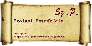 Szolgai Patrícia névjegykártya
